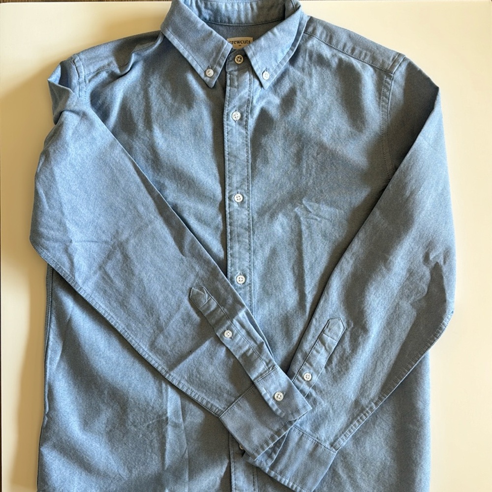 Crewcuts, Size 12, Kids' oxford shirt, Batik Blue, NWT